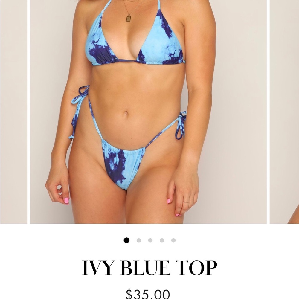 Blue Tye Dye Bikini Set